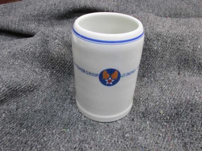 POST WWII GERMANY U.S. ZONE AIR FORCE FIGHTER GROUP "DINING HALL" MUG-NICE