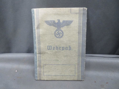 WWII GERMAN ARMY WEHRPASS ID BOOKLET-W/ PHOTO-1943
