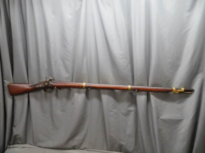 ANTIQUE CRIMEAN WAR IMPERIAL RUSSIAN MODEL 1845 PERCUSSION MUSKET-DATE 1848