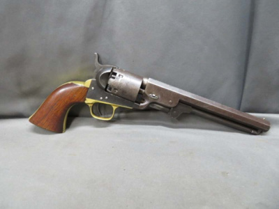 ANTIQUE CIVIL WAR COLT MODEL 1851 NAVY REVOLVER-MFG 1861-MATCHING
