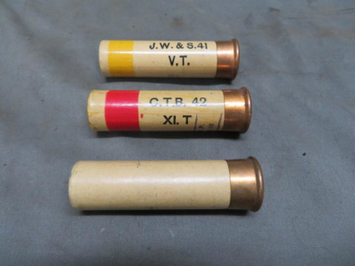 LOT OT 3 WWII BRITISH MILITARY 1” FLARES-LIVE-NICE MARKINGS