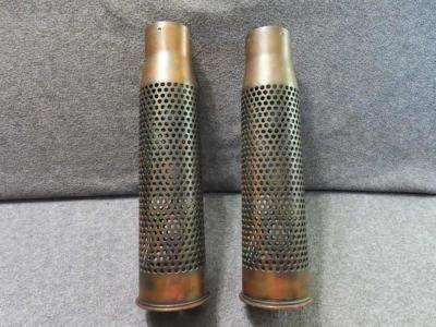 2-KOREAN WAR ERA US 75mm RECOILESS RIFLE SHELL CASINGS DATED 1951 & 1953