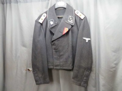 REPRODUCTION WWII GERMAN WAFFEN SS PANZER OFFICER’S WRAPPER JACKET-NICE