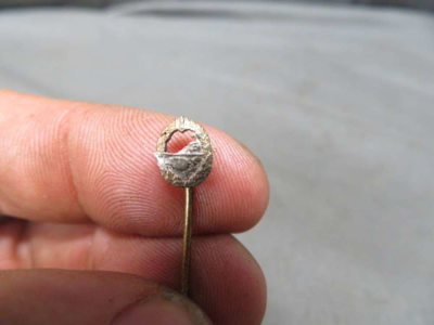 WWII GERMAN KRIEGSMARINE NAVY DESTROYER BADGE STICKPIN