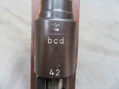 WWII GERMAN 98K MAUSER RIFLE-bcd 42-GUSTLOFF 1942-NO IMPORT-MATCH BUT BOLT