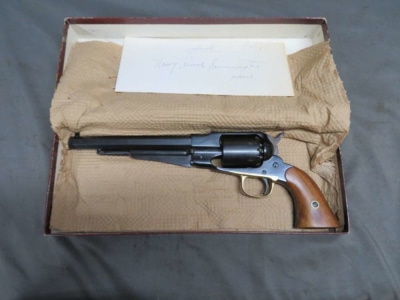 NAVY ARMS CIVIL WAR REMINGTON NEW ARMY REVOLVER w/ORIGINAL BOX-EXCELLENT