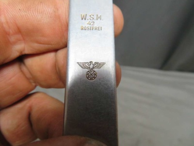 WWII GERMAN ARMY MESS KIT FORK-ORIGINAL-DATED 1942