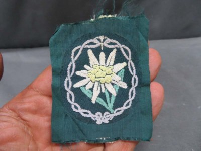 WWII GERMAN ARMY GEBIRGSJAGER MOUNTAIN TROOPS SLEEVE PATCH