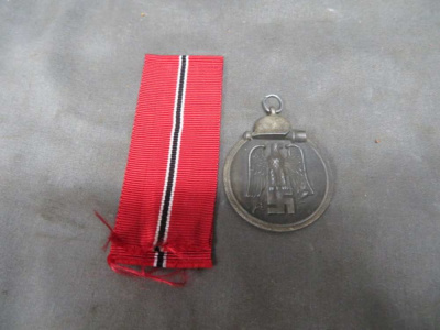 WWII GERMAN EASTERN FRONT MEDAL-ORIGINAL-NICE DETAIL & RIBBON