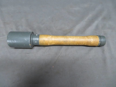 WOODEN REPLICA WWII GERMAN M24 STICK GRENADE-NICE PAINT