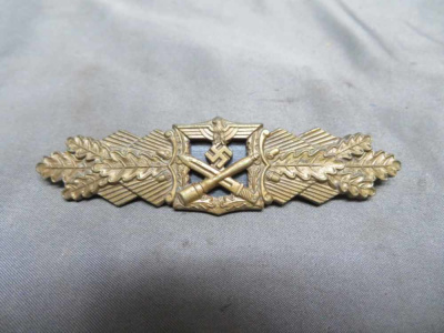 WWII GERMAN BRONZE CLOSE COMBAT CLASP-ORIGINAL-NICE DETAIL & FINISH