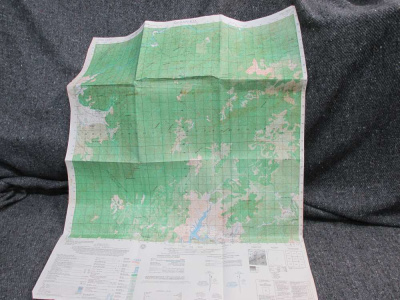 1970 DATED VIETNAM WAR TOPIGRAPHICAL MAP OF AP DAN KIA-VIETNAM