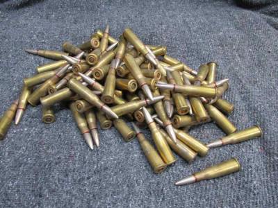 100 ROUNDS OF WWII ERA 8mm LEBEL RIFLE AMMO WITH LATE 1940's DATES